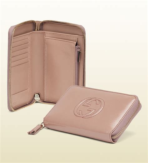 pink gucci card wallet|Gucci soho wallet pink.